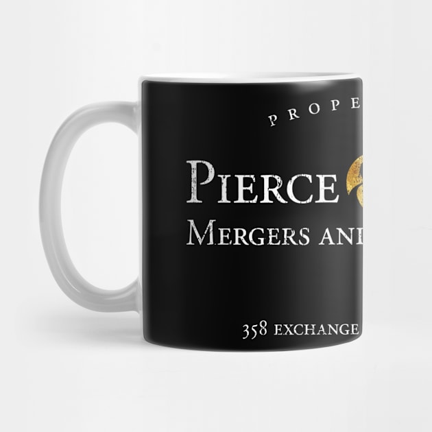 Pierce & Pierce - Mergers and Acquisitions (worn look) by MoviTees.com